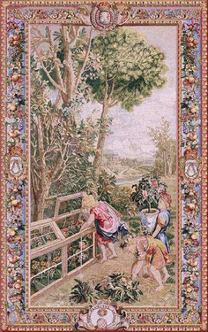 Enfants Jardiniers - Hand Woven Tapestry