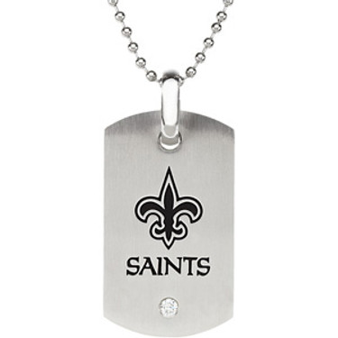 New Orleans Saints Dog Tag Necklace