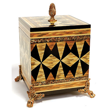 Neo Classical Styled - 13 Inch Square Decorative Tabletop Box