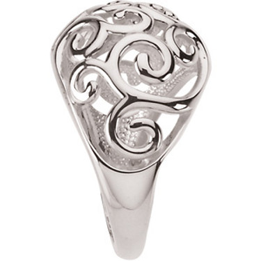 Supreme Sterling Silver 925 | Scroll Fashion Ring