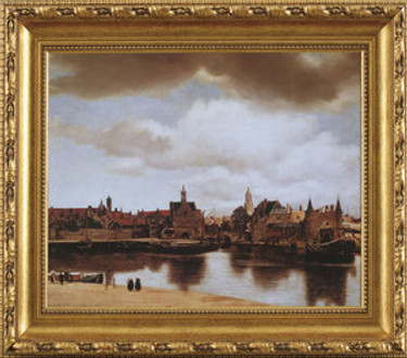 Johannes Vermeer - Vue of Delf - Framed Canvas Artwork4 sizes available/Click for info