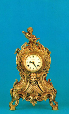 #Ornate d'Oro Ormolu - Mantel, Table, or Desk Clock Louis XV, Rococo - Choose Your Finish - Handmade Reproduction of a 17th, 18th Century Dore Bronze Antique, 6672