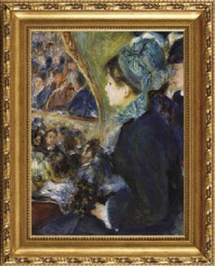 La Premeire Sortie - Pierre Auguste Renoir - Framed Canvas Artwork 6443DB 31.5" x 37.5"