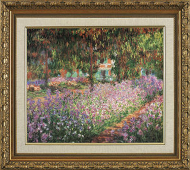 Le Jardin de LArtiste a Giverny - Claude Monet - Framed Canvas Artwork 825 31" x 35" / 3972cb