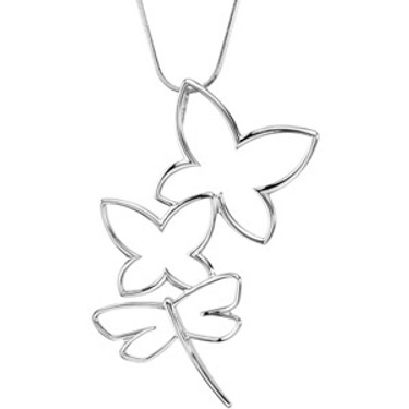 Supreme Sterling Silver 925 | Butterfly, Dragonfly Pendant