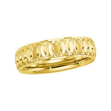 Mens Comfort Fit Wedding Band Ring 14K Gold