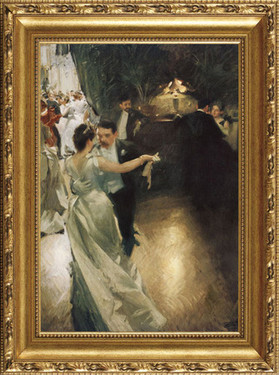 The Waltz - Anders Leonard Zorn - Framed Canvas Artwork 417 31" x 26"