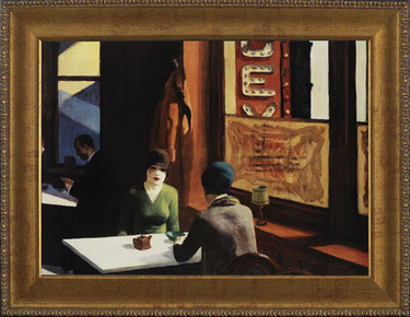 Chop Suey - Edward Hopper - Framed Canvas Artwork3 sizes available/Click for info