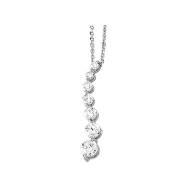 Authentic Journey 1.50 Carats Diamond Snake Pendant 14k