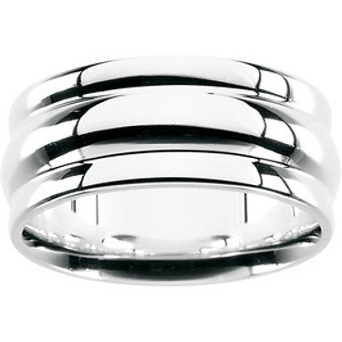 Supreme Sterling Silver 925 | Men's Fashion Ribbed Band Ring