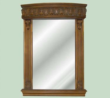 Rectangular Shape Glass Reproduction Mirror, Custom Finish, Classic Elements 45"t X 32"w x 3"d, 6695