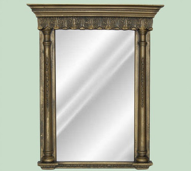 Rectangular Shape Glass Reproduction Mirror, Custom Finish, Classic Elements 42"t X 32.5"w x 3"d, 6697