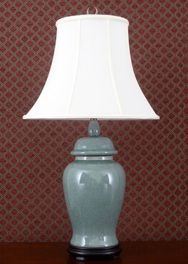 Celadon - Luxury Hand Painted Porcelain - 30 Inch Lamp