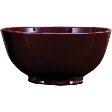 2022:8513 Oxblood Red, Luxury Chinese Porcelain Bowl, 12"