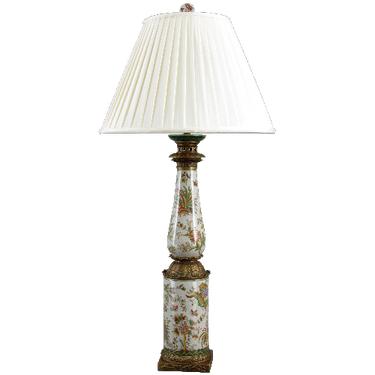 Burst of Spring Pattern - Luxury Hand Painted Porcelain and Gilt Bronze Ormolu - 37 Inch Lamp