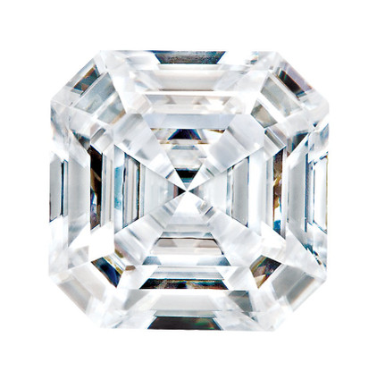 4.50 carat Diamond Equivalent, Asscher Style 9 x9 Moissanite Imitation Diamond 10355dg, Jewelry Design Interface, Rings & Pendants by GuyDesign® #91020904.10355