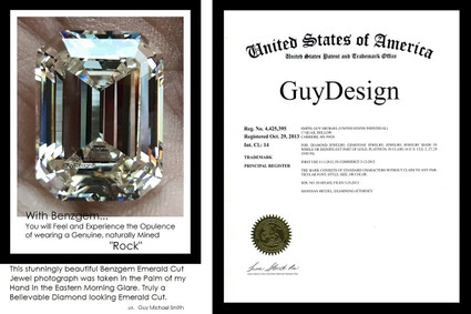 Benzgem by GuyDesign® Most Believable and Realistic 5.50 Ct. Emerald Cut - 10441