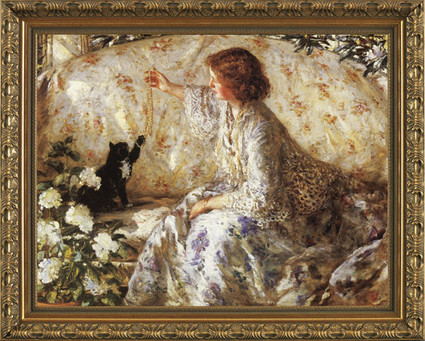 Hydrangeas - Framed Canvas Artwork - Philip Wilson Steer 2446