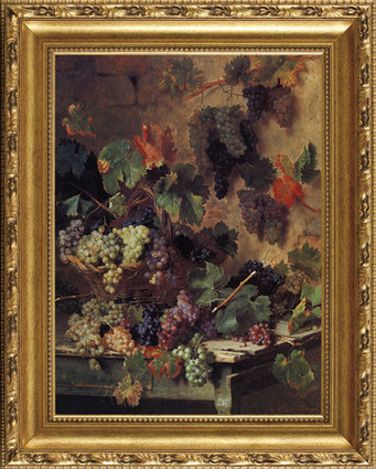 Harvest in Tuscany - Oreste Costa - Framed Canvas Artwork 0982DB   31.5" x 39.5"