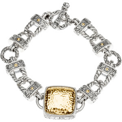 Supreme Sterling Silver 925 | Gold Toggle Clasp Bracelet