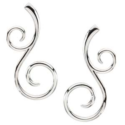 Supreme Sterling Silver 925 | Scroll Fashion Earrings