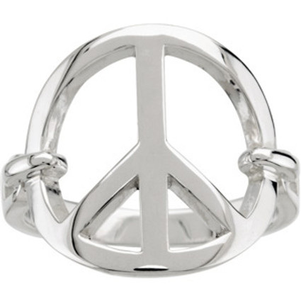Supreme Sterling Silver 925 | Peace Sign Ring