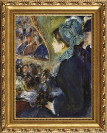 La Premeire Sortie - Pierre Auguste Renoir - Framed Canvas Artwork 6443CB 27.5" x 32.5"