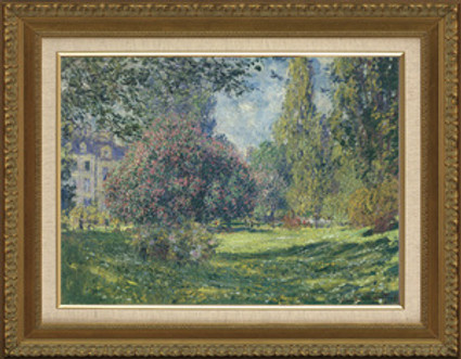 The Parc Monceau - Claude Monet - Framed Canvas Artwork C1112D 42" x 32"