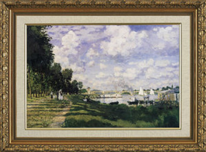 Le Bassin DArgenteuil - Claude Monet - Framed Canvas Artwork