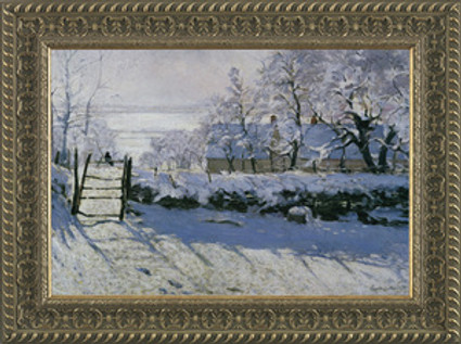 The Magpie - Claude Monet - Framed Canvas Artwork