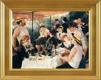 Luncheon of the Boating Party - Pierre Auguste Renoir - Framed Canvas Artworkonly 1 size available