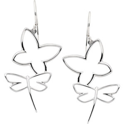 Supreme Sterling Silver 925 | Butterfly, Dragonfly Earrings