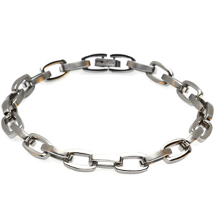 Steelworks | Young Men's Stainless Steel | 7.5 millimeter Link | 8 Inch Link Bracelet