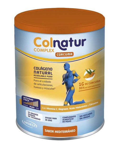 Colágeno natural cúrcuma 250 g colnatur complex