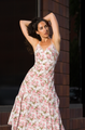 Botanical Print Maxi Dress