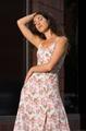 Botanical Print Maxi Dress