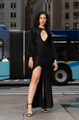 Balloon Sleeve Maxi Dress