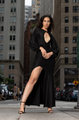 Balloon Sleeve Maxi Dress
