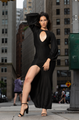 Balloon Sleeve Maxi Dress