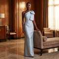 Solène One‑Shoulder Gown