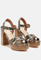 chypre high heeled block sandal