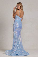 Embroidered Sequins Sweetheart Open Back Mermaid Long Evening Dress NXR1072