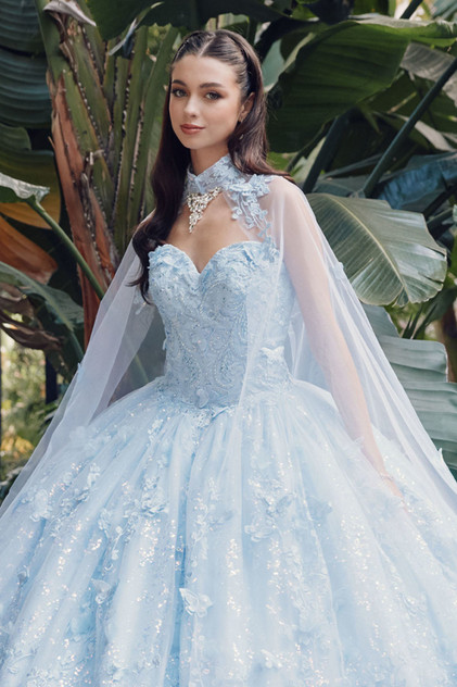 Sweetheart Tulle Embroidered Lace Long Quinceanera Dress JTJT1449J