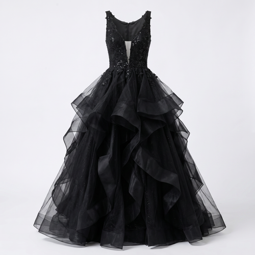 Céleste Tulle Ruffle Dress