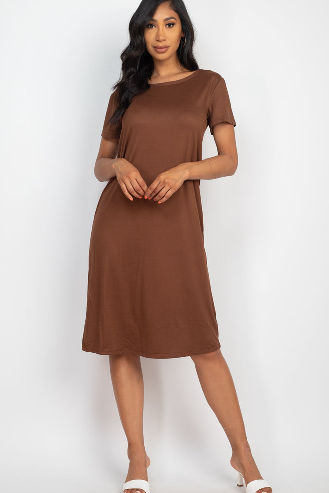 Loose Fit Short Sleeve Dress (CAPELLA)