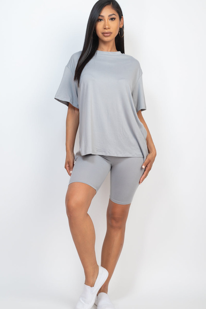 Loose Fit Top&Biker Shorts Set (CAPELLA)