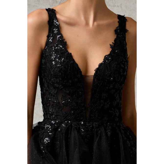 Céleste Tulle Ruffle Dress