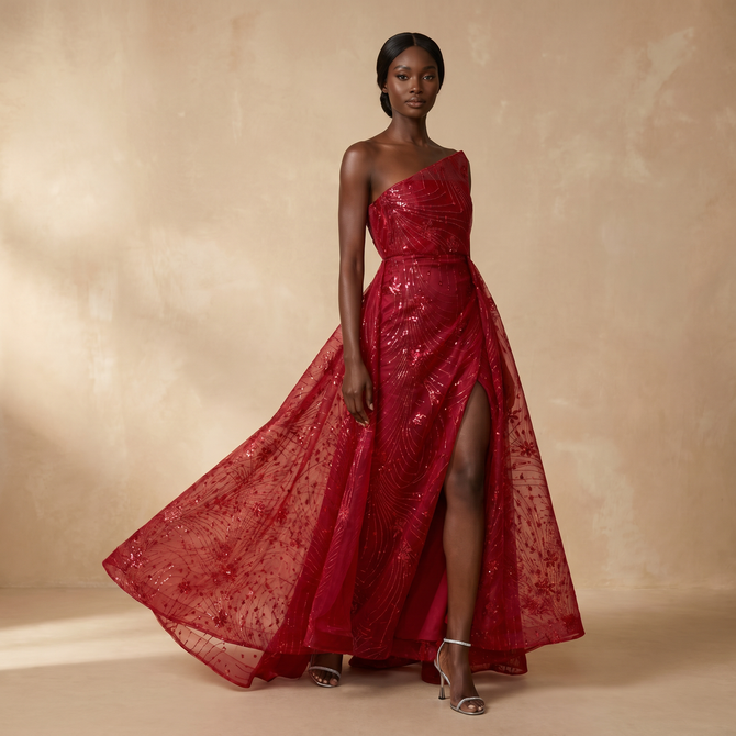 Estelle Strapless Formal Ball Gown
