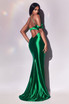 Fitted Asymmetrical Satin Luxury Gorgeous Prom & Bridesmaid gown Sexy Sensual Fitted Mermaid Dress Sexy Leg Slit Evening Dress CDY025