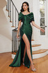 Strapless Detachable Shawl Off Shouleder Bodice Satin Sheath Gala Luxe Prom & Bridesmaid Dress CDCH116